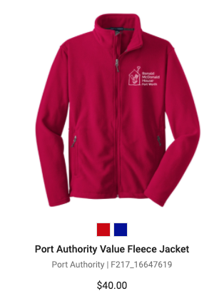 Red Fleece Zip-Up Jacket